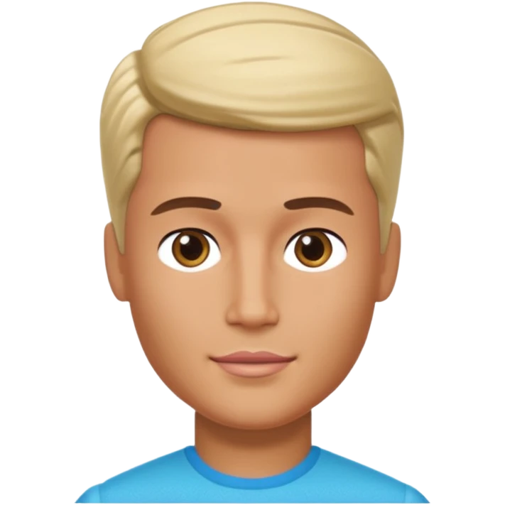 Man KEN barby style Head emoji