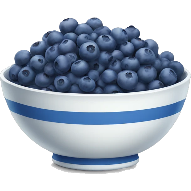 Bowl of Blueberries emoji