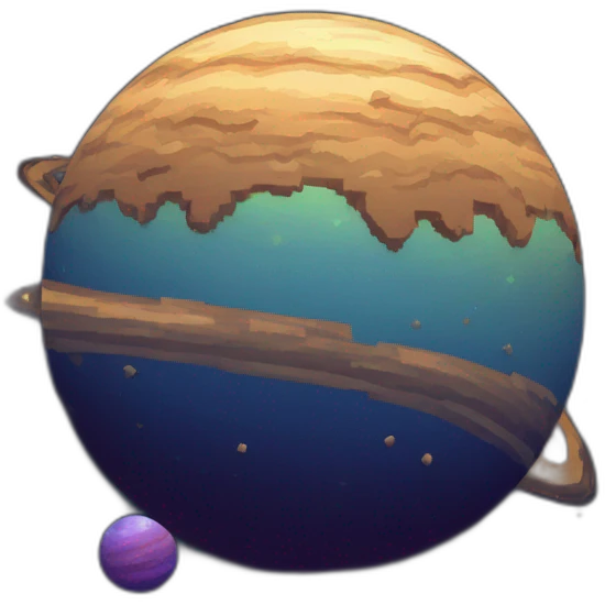 Planet Style pixel art emoji