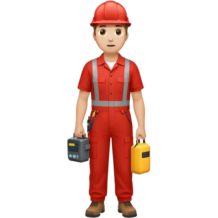 full bady red electrshn swating  emoji