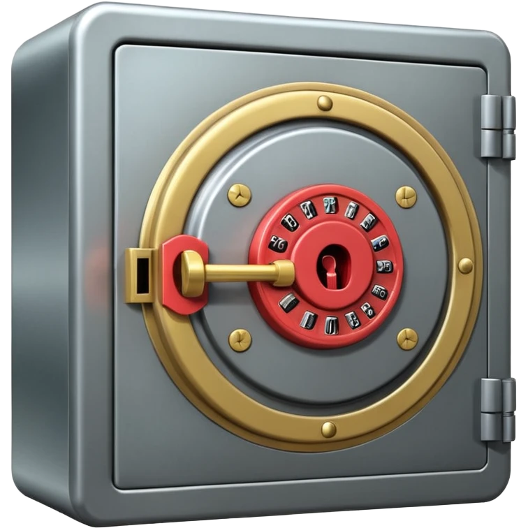 Locked bank vault emoji