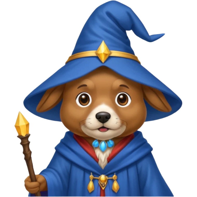 Dog wizard emoji