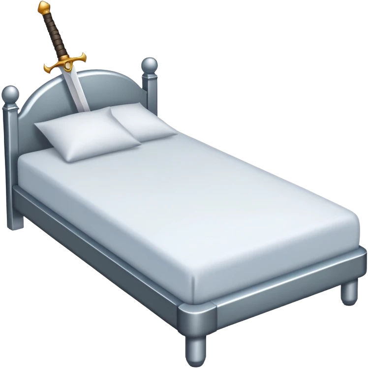 bed with a sword emoji