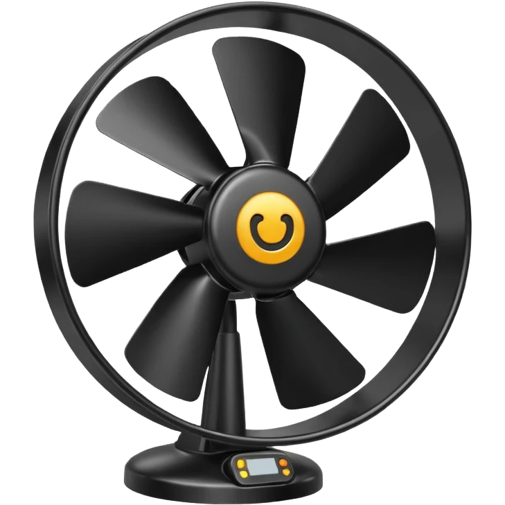 black fan emoji
