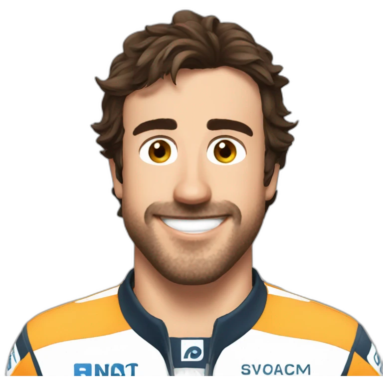 Fernando Alonso sweat smile emoji