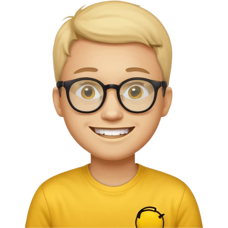 a cool programmer yellow smiley emoji