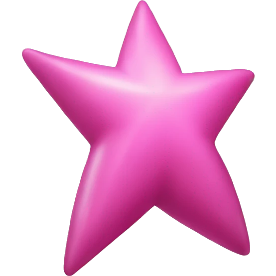 Pink star emoji