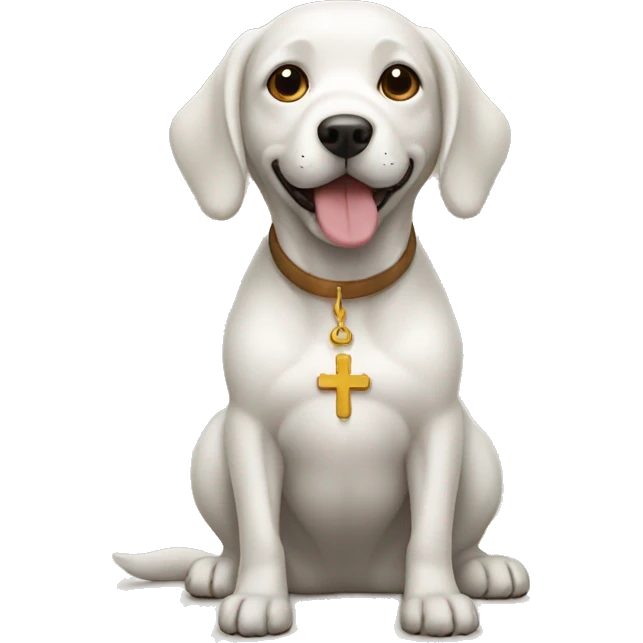 Dog inventing religion emoji