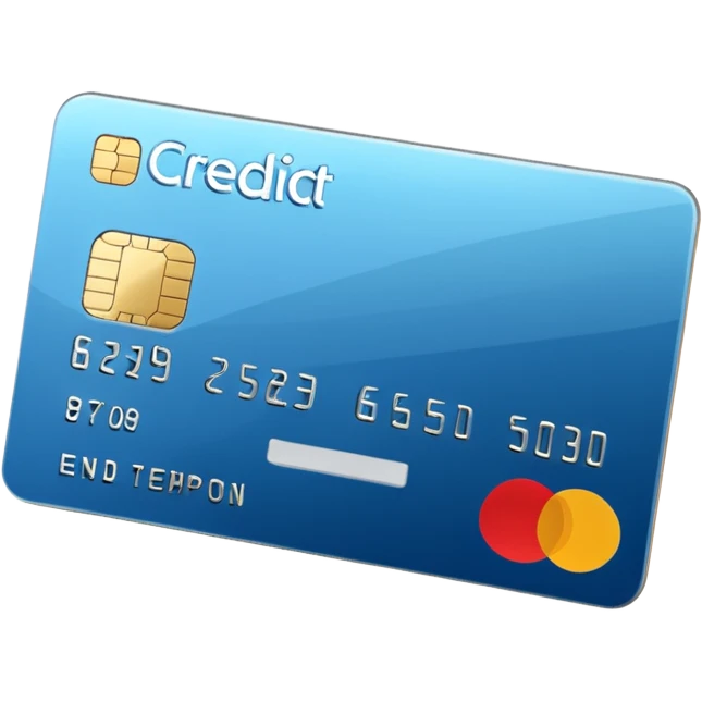 3D icon of a credit card–style corporate card, with a clear highlight in #FF3D00, minimal and high-end. emoji