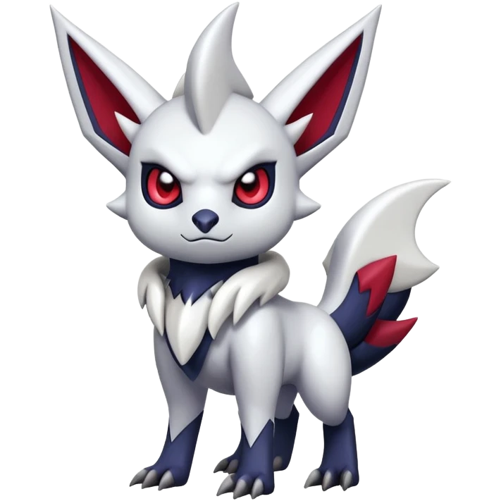 Shiny Dark Edgy Cute Absol-Noibat-Zangoose-Hybrid (Full body) emoji