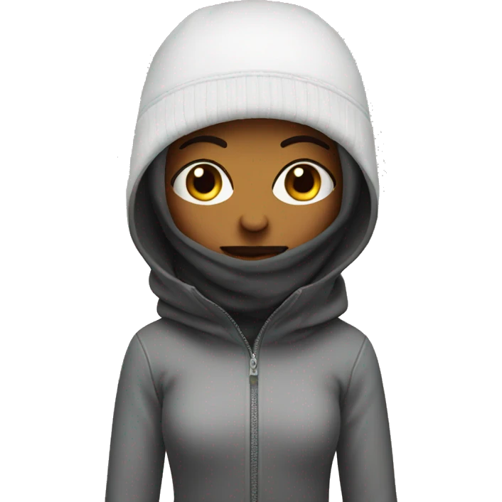 Girl in Ski mask emoji