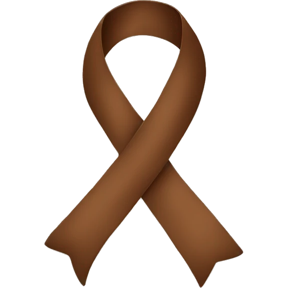 Brown ribbon  emoji