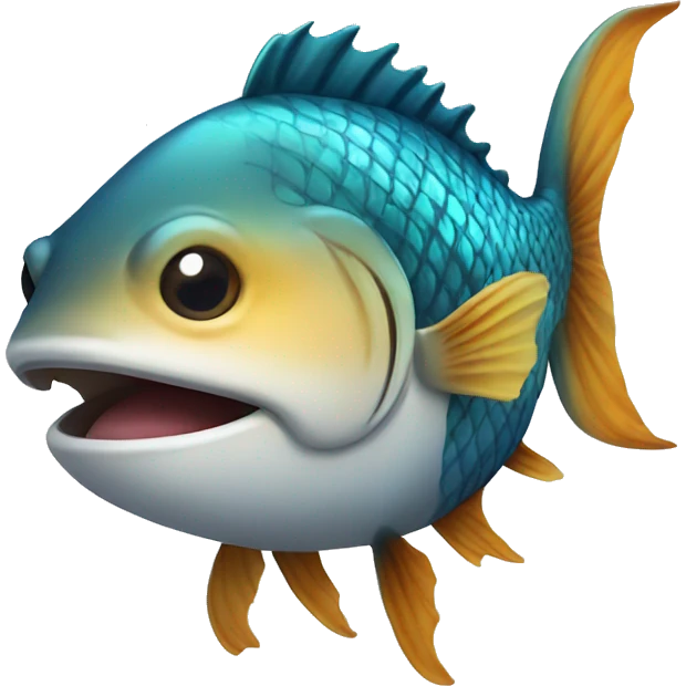 fish with smile emoji