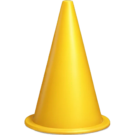 yellow cone emoji