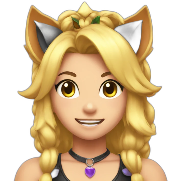 Bowsette catgirl emoji