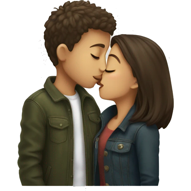 Kissing Boy and gir  emoji