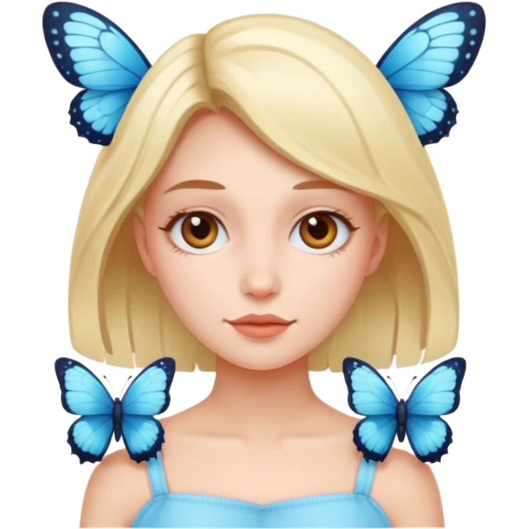 Emojis clean girl papillons emoji