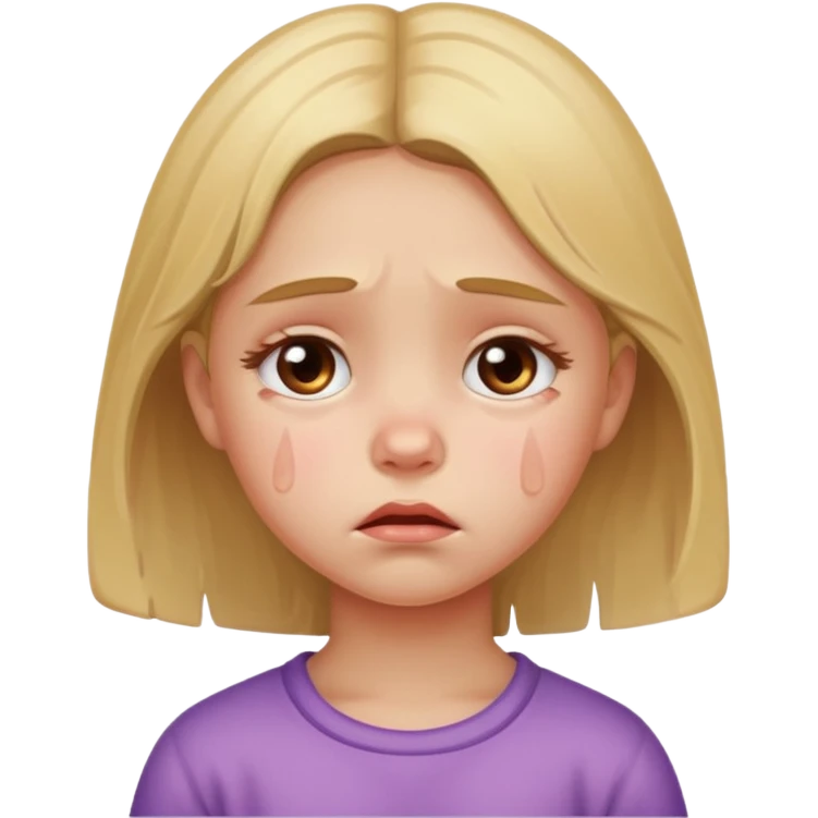 сгенерируй грустную маленькую девушку emoji