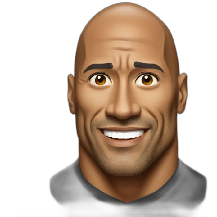 the rock meme emoji