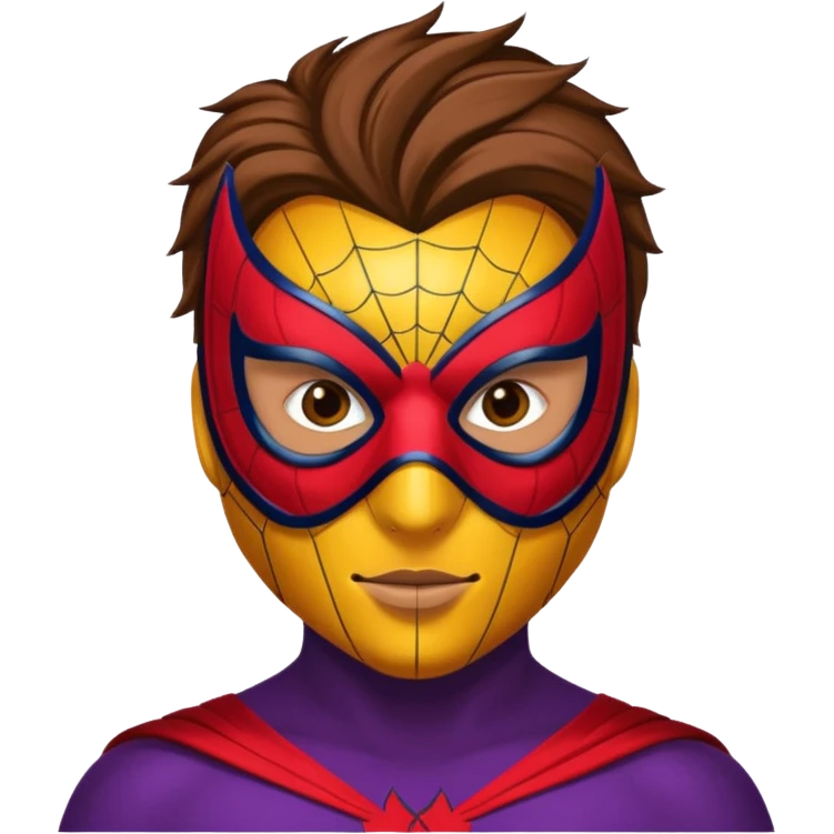 Web-Slinger hero fake emoji