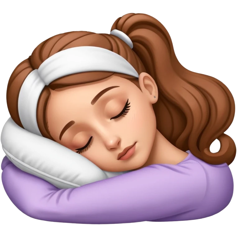 Ariana Grande sleeping emoji