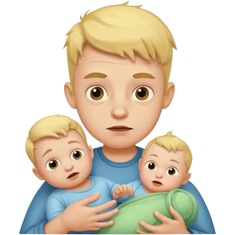 stinky boy with baby emoji