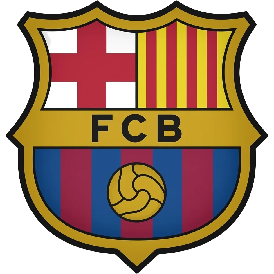 Escudo de la camiseta de barcelona emoji