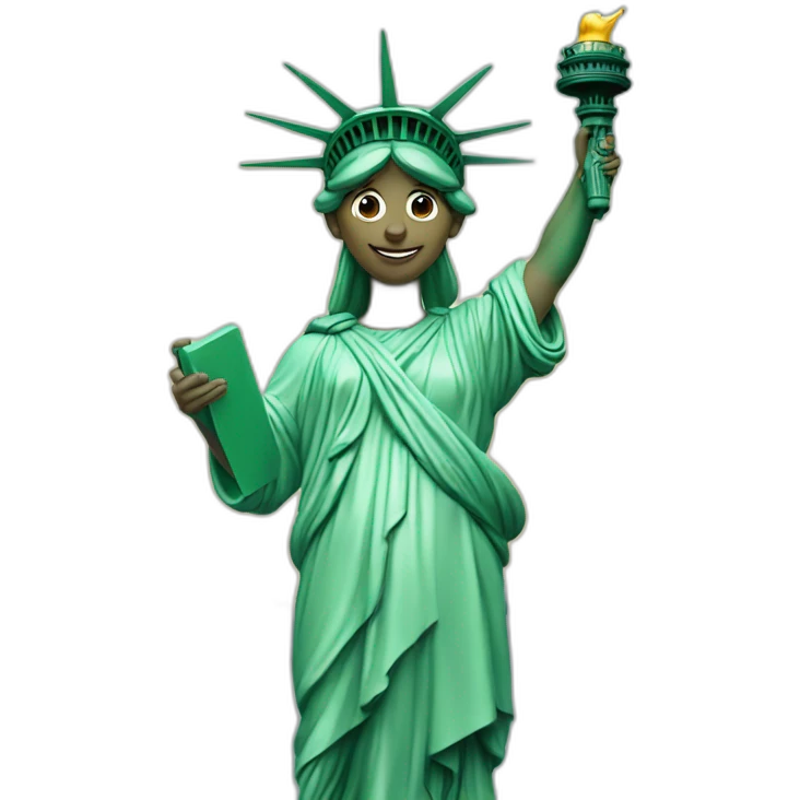 elf as Statue of Liberty emoji