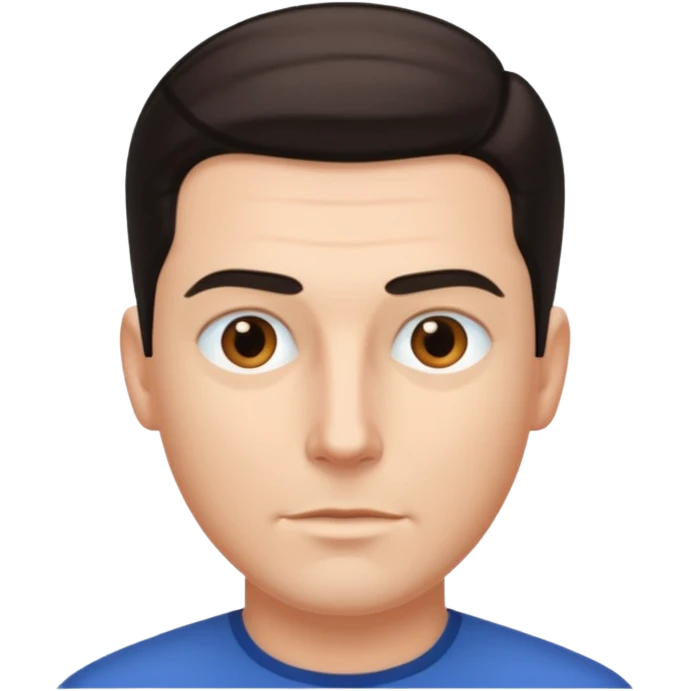 white dude with tight slick back hair emoji
