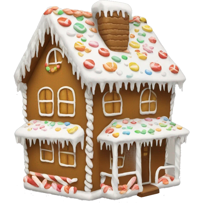 gingerbread house emoji