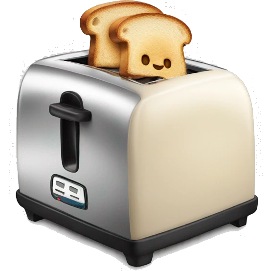 Toast coming out a toaster  emoji