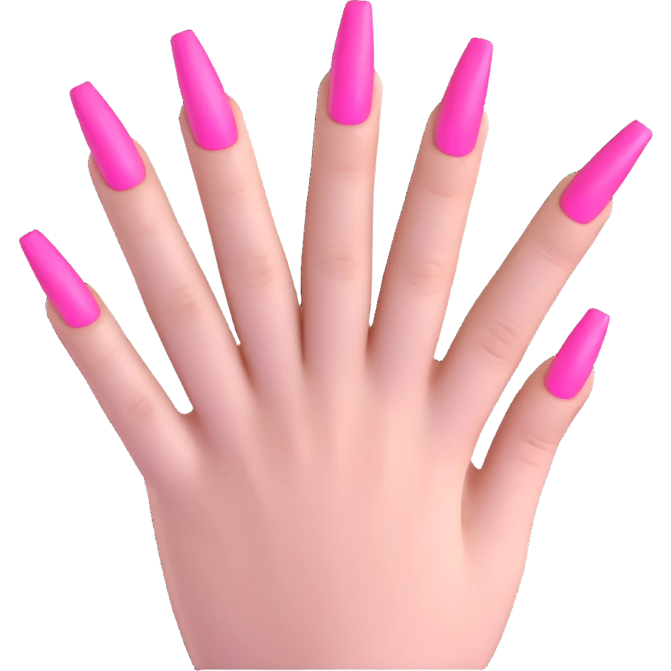 pink gothic nails emoji