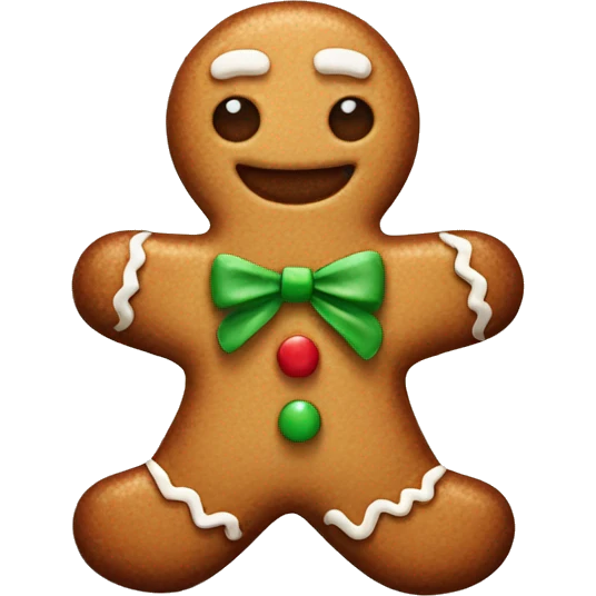 cute gingerbread man  emoji