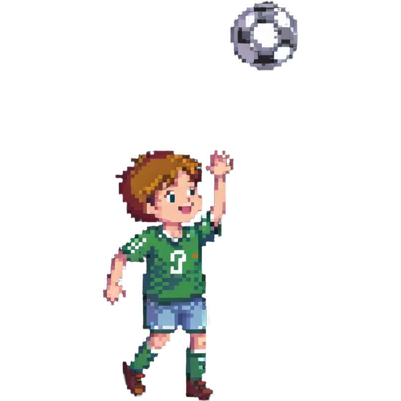 kid catching football emoji