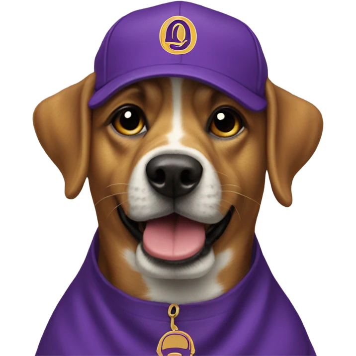 Dog with omega psi phi emoji