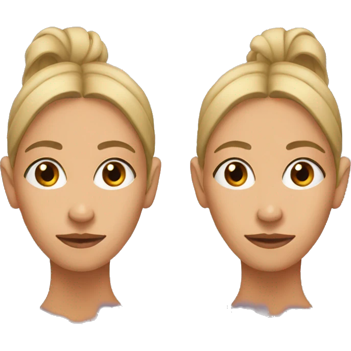 Women with feets as ears emoji