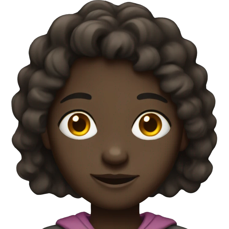 student dark skin emoji