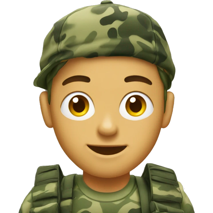 school with camuflage design emoji