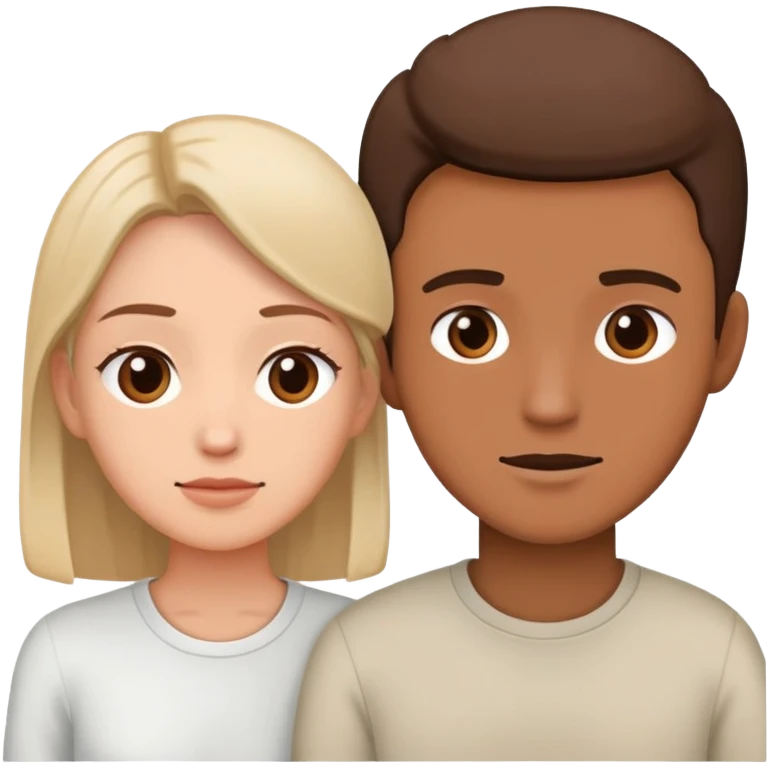 couple with different attachment styles resolving conflict healthily, one giving space while still staying connected, the other communicating calmly with respect for boundaries emoji