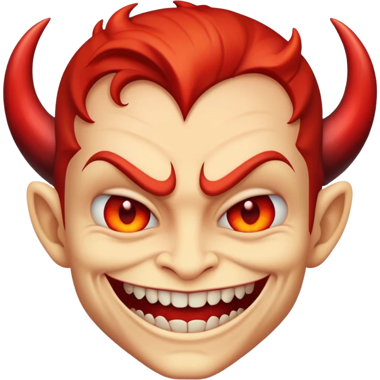 Devilish grin emoji