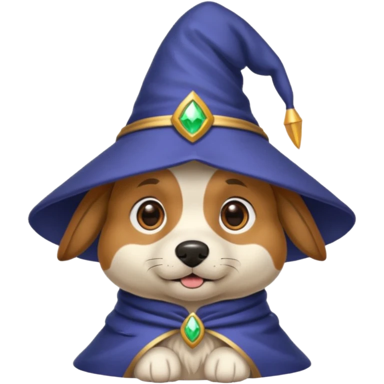 Dog wizard emoji