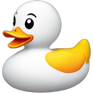 Fire rubber duck emoji