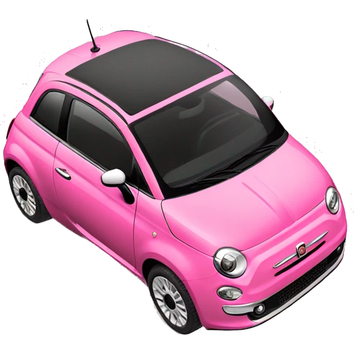Pink fiat 500 emoji