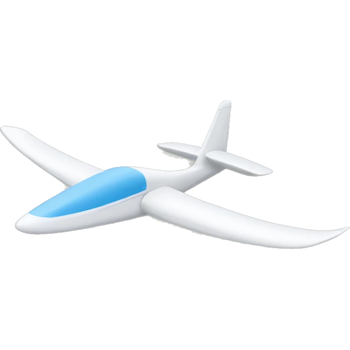 Soaring sailplane emoji