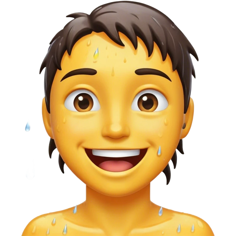 Happy and rainy  emoji