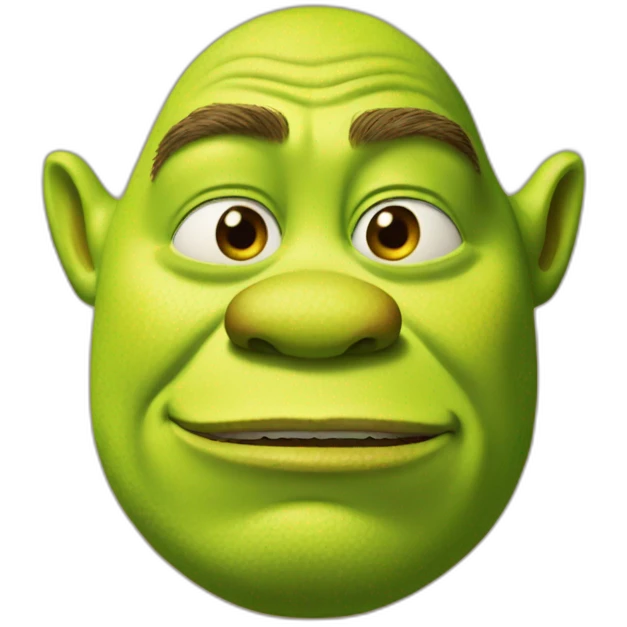 Shrek face emoji