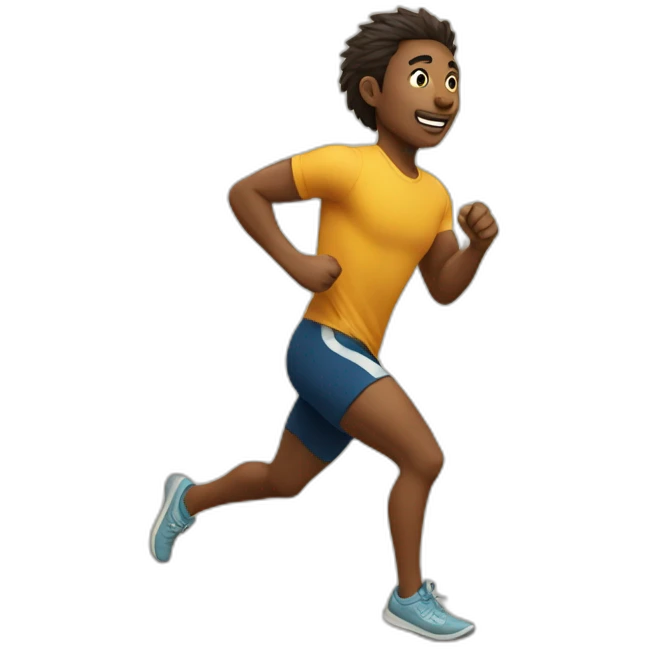 agan running emoji