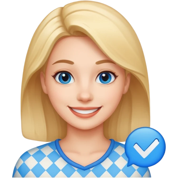 Mavi tik tiktok kadını sil emoji