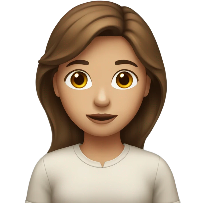 Brown Hair Girl  emoji