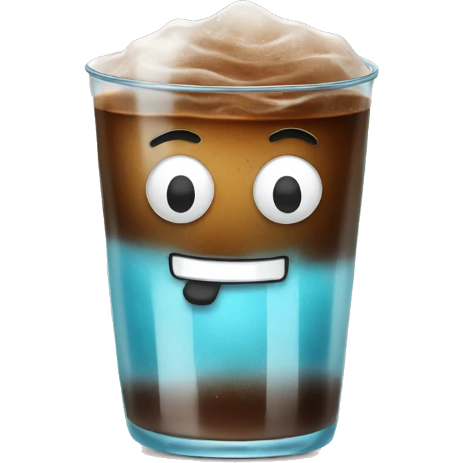 Glass of ice coffe emoji